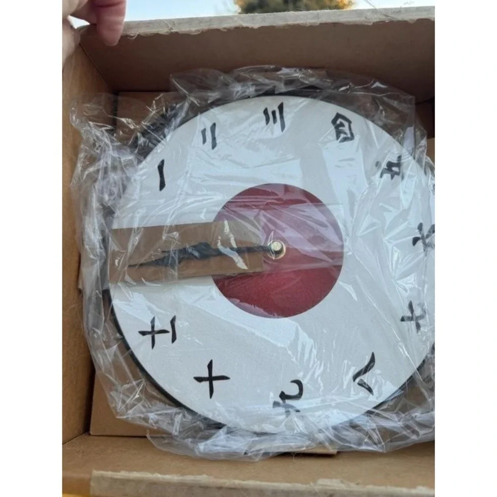The Big Clock Store Japanese Number Analog Wall Clock Quartz Mechanism White New - Picture 2 of 4